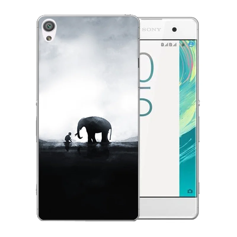 5 0 дюйма для Sony Xperia XA F3111 чехол телефона мягкий силиконовый крючок прозрачный Dual