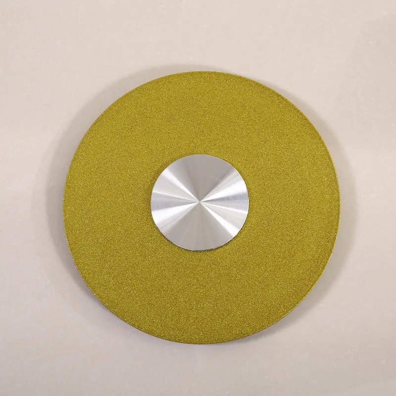 Yellow 38CM Base HQ IL01 чугун Lazy Susan поворотный стол основание для стеклянного стола поворотный с гладкой игольчатый роликовый подшипник - Цвет: Yellow 38CM Base
