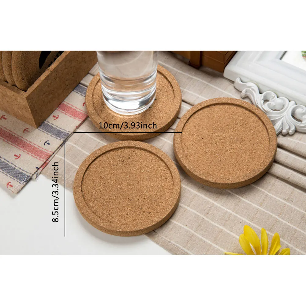 12 шт./компл. круглая пробка подставки для кофе напитков чайных чашек|Коврики и