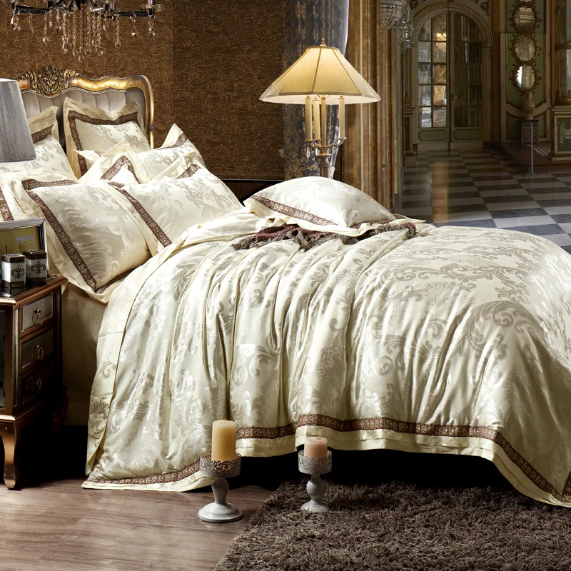 4/6 шт набор постельного белья королевского размера Кровать в мешке шелковая