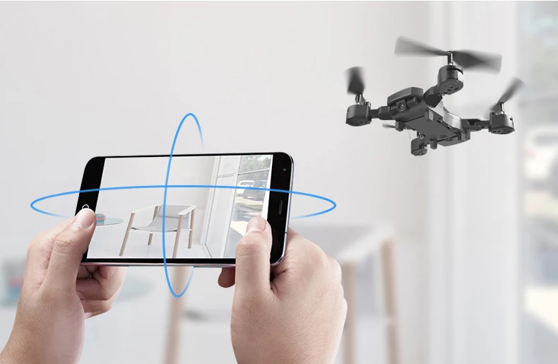 Новое Квадрокоптер FPV широкоугольный WiFi камера HD RC Мини вертолет складная рука складной Дрон