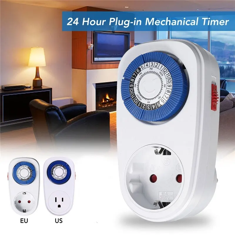 New 220V Electronic Digital Timer Switch EU US Plug Kitchen Smart Power Timer Outlet Programmable Timing Socket Wholesale Price
