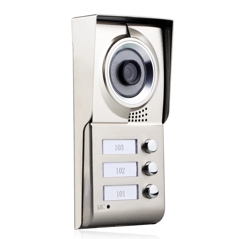 3 Монитора квартиры 1.0MP 720P AHD IP WIFI 7 "сенсорный экран видеодомофон Набор для