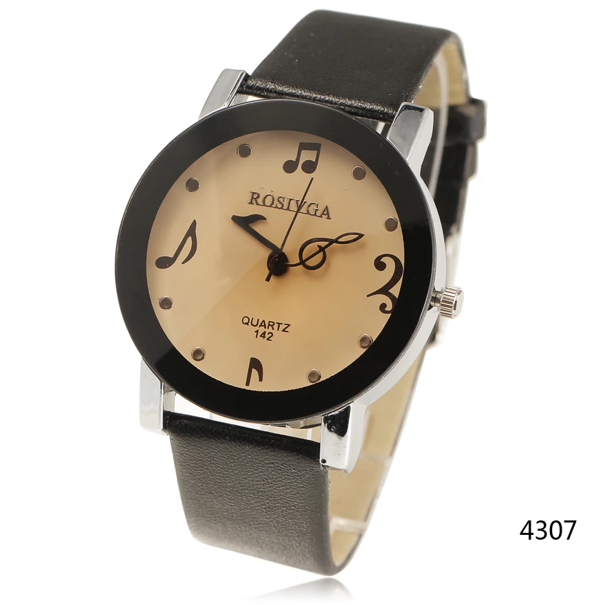 Новый модный бренд леди Pu кожаный ремешок кварцевые часы с коричневым алмазным