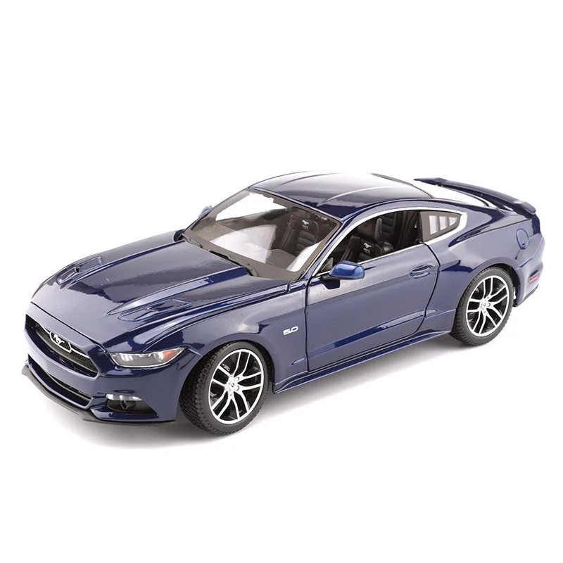 1:18 Scale Diecast Metal Car Model Toys For Ford Mustang Sports With Steering Wheel Control Original Box |