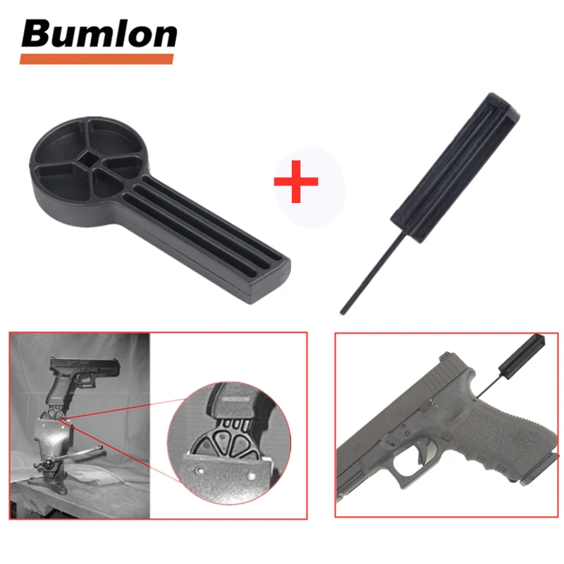 

Glock Hunting Gunsmith Vise Block Table Bench Handgun with Disassembly Tool Take Down Punch for Drag and Frame Airsoft Accessory