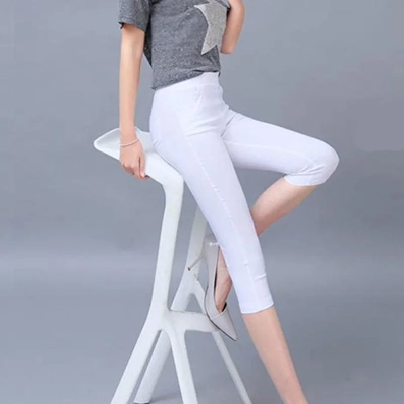 Женские брюки-карандаш эластичные большого размера | Женская одежда