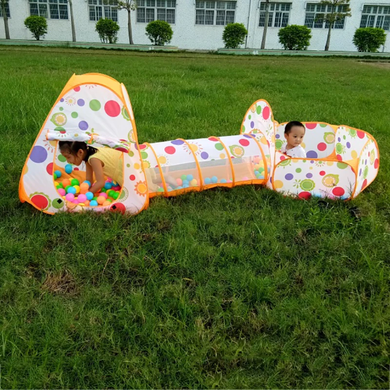 Дети 3 шт./компл. бассейн труба игрушечный вигвам палатки Всплывающие дети