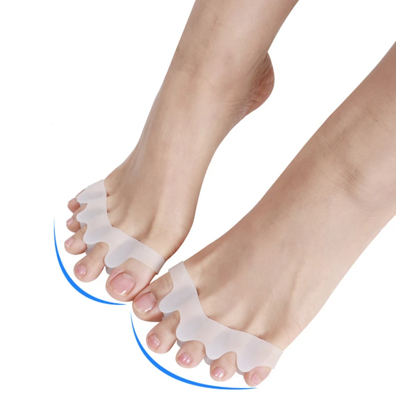 5 отверстий силиконовый педикюр средство по уходу за ногами Toe разделитель Thumb Bunion