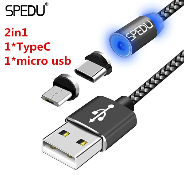 Micro USB кабель, быстрая зарядка мобильного телефона USB зарядное устройство кабель для iphone/oneplus/Samsung/xiaomi/LG/Huawei/Android/type-c - Тип штекера: 2in1 TypeC  micro