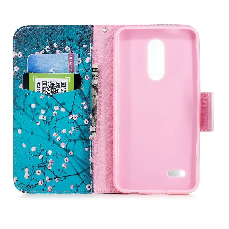Чехол для LG K10 2018/K10 + (2018)/K11 с милым рисунком откидной кожаный чехол кошелек