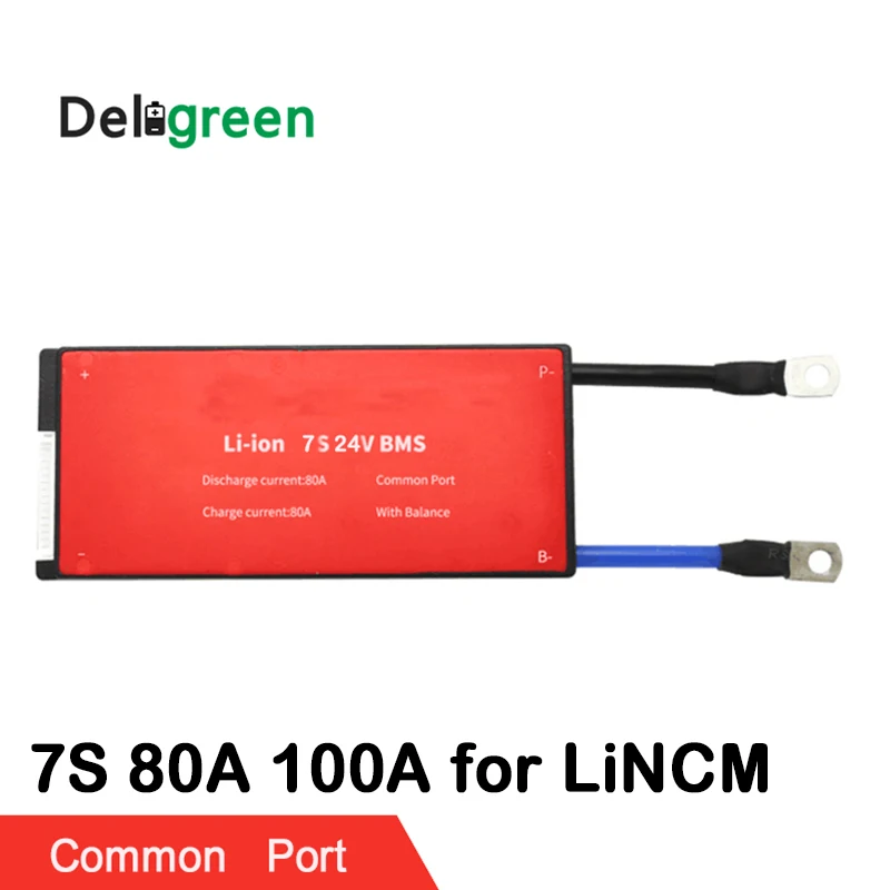 7S 80A 18650 A PCM/PCB/BMS для 24V литиевого аккумулятора электрического велосипеда скутера и