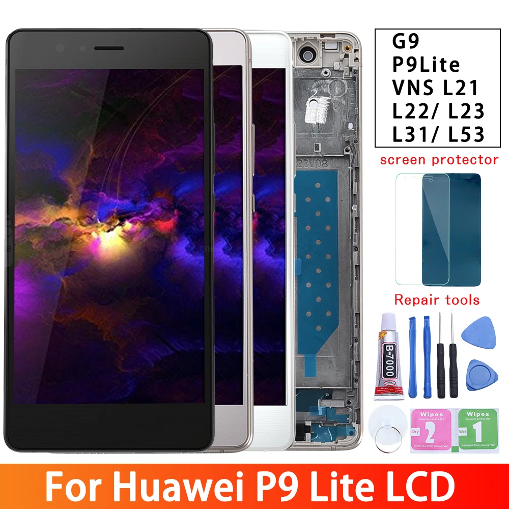 Для Huawei P9 Lite/Huawei G9 VNS L21 DL00 ЖК дисплей + кодирующий преобразователь сенсорного