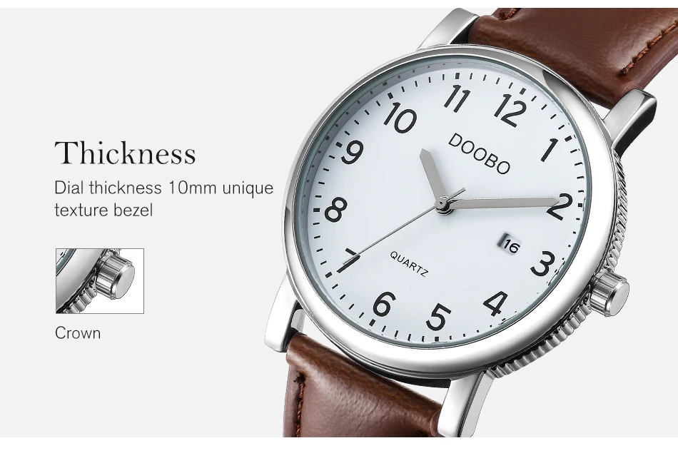 DOOBO оригинальные мужские кварцевые часы Reloj Hombre кожаные деловые часы мужские часы с хронографом армейские военные часы спортивные для мужчин