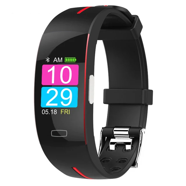 Цветной экран умный браслет в режиме реального времени датчик кровяного давления IP67 водонепроницаемый ремешок для телефона samsung huawei Xiaomi