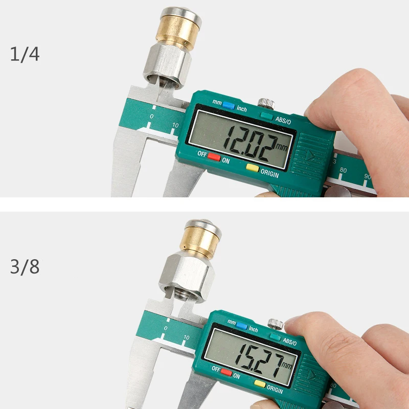Мойка высокого давления из нержавеющей стали G1/4 G3/8 аксессуары BSP 1/4 вход 3 насадки