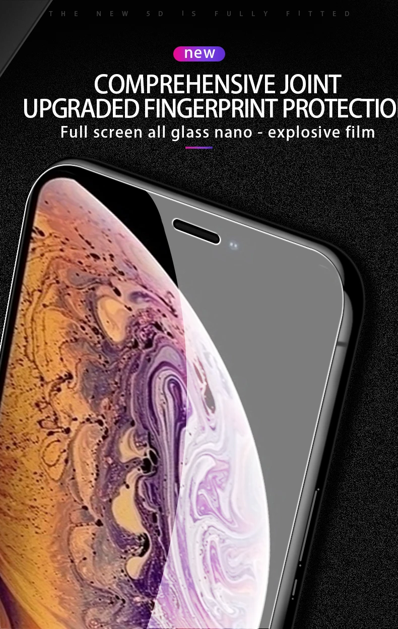 Защитное закаленное стекло для iPhone 7 Plus iPhone X, прозрачное защитное стекло на весь экран для iPhone 11 Pro Max XsMAX 8Plus