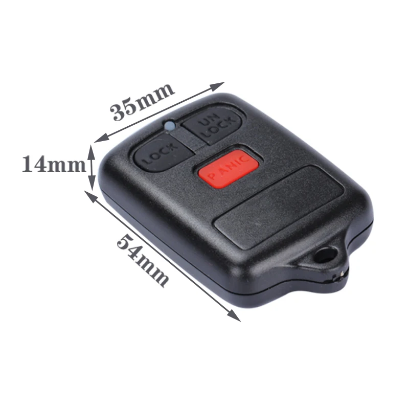 Черный Автомобильный ключ с тремя кнопками корпус для пульта дистанционного