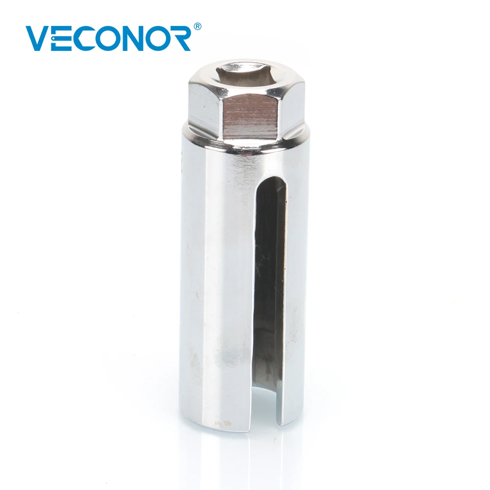VECONOR 22mm 1/2" Drive Lambda Oxygen Sensor Removal Socket Tools + Hole Window Wire 15-5