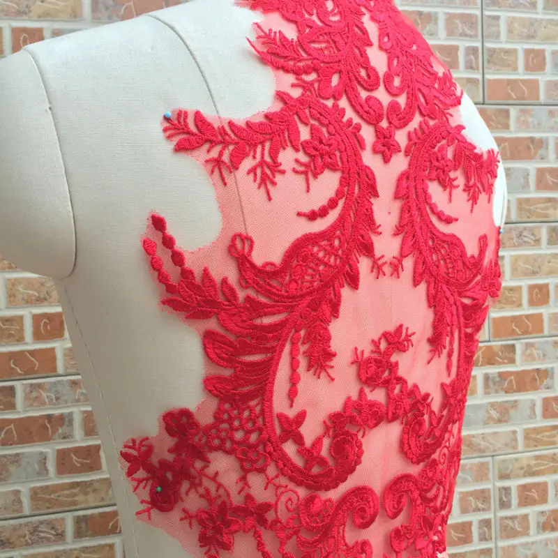 1pc Exquisite Lace Applique Embroidered Sew on Flower Patches For Wedding Dress Skirt Fashion Sticker Diy Home Decoration Repair | Дом и сад