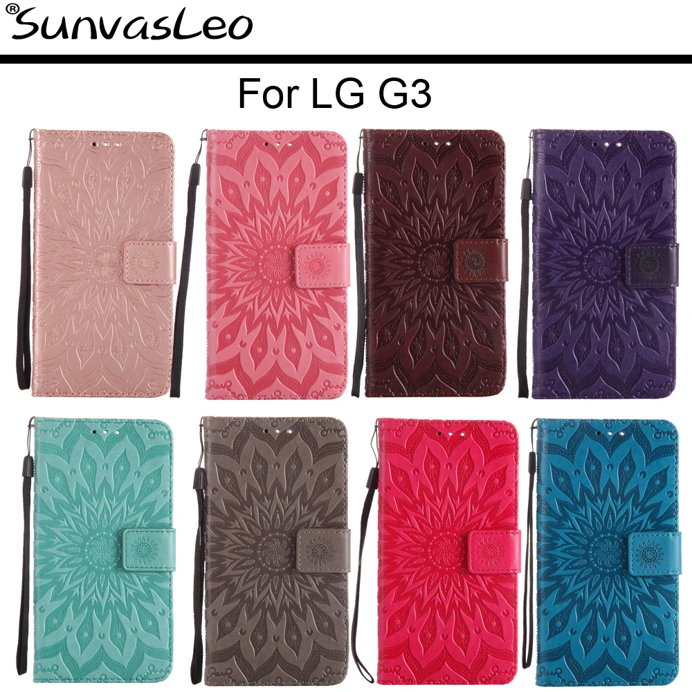 

For LG G3 D855 D850 D851 Flip Leather Case Embossing Wallet Back Cover Skin Shell Stander Holder Fundas Capa with Card Slots