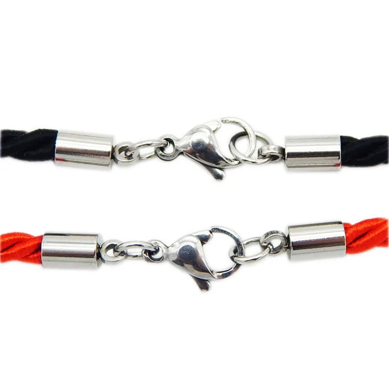 

BASEHOME 5pcs 316 Stainless Steel Jewelry Connector Lobster Clasps Hooks Clasps For DIY Leather Cord Necklaces Bracelets Jewelry