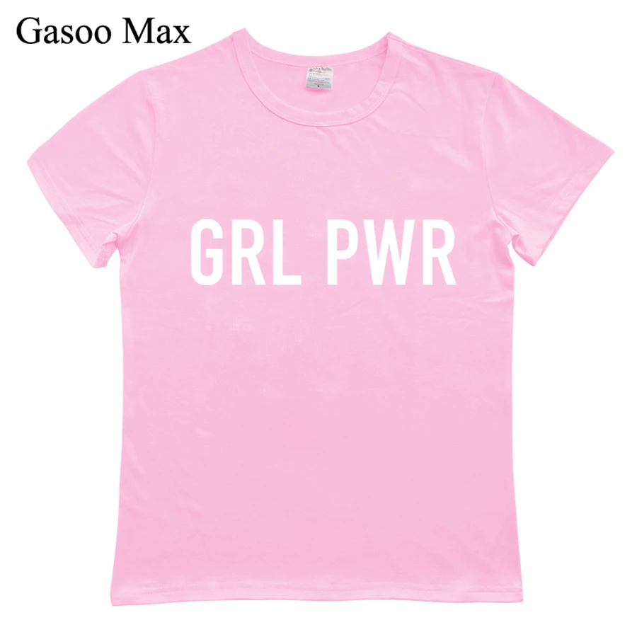 Женская футболка женская Power с феминистским дизайном из мягкого хлопка летний