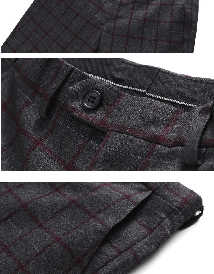 JZ CHIEF 3 шт клетчатый мужской костюм Slim Fit Свадебный костюм жениха куртка повседневный пиджак в деловом стиле брюки жилет элегантный костюм для выпускного вечера мужской
