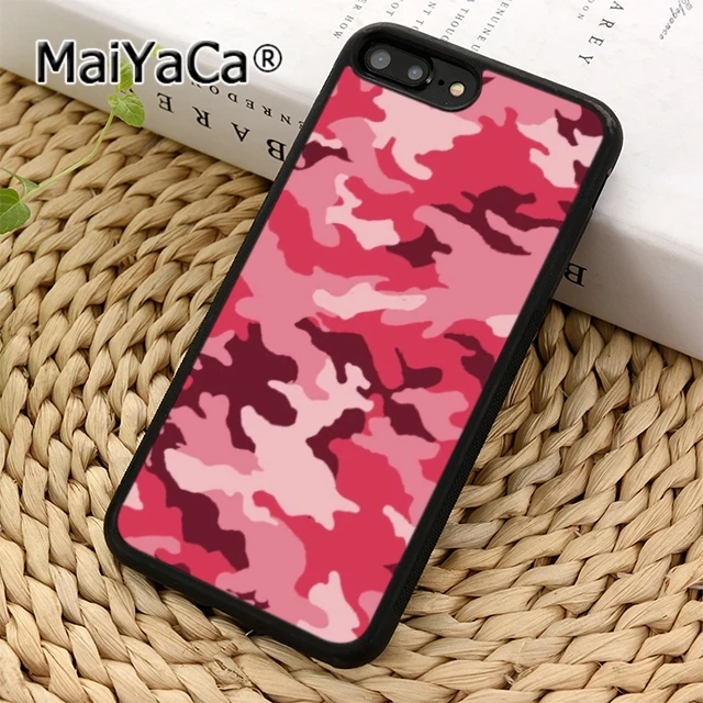 MaiYaCa Камуфляжный розовый чехол для телефона iPhone 11 12 Pro 5 6 s 7 8 X XR XS max Samsung Galaxy S5 S6 S7 edge