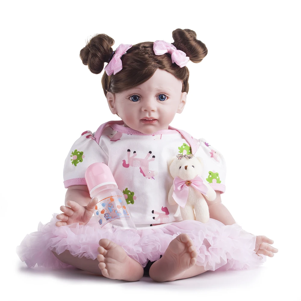 60 см силиконовые виниловые игрушки Reborn Baby Doll для девочек принцесса малыш живые