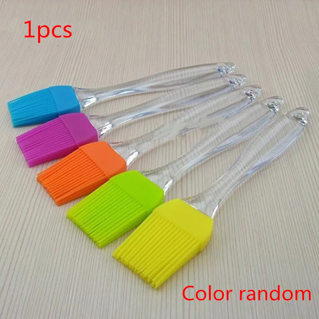 1pcs 1/2 шт многофункциональная силиконовая щетка для выпечки для приготовления барбекю силиконовая лопатка Кондитерская щетка - Цвет: 1pcs