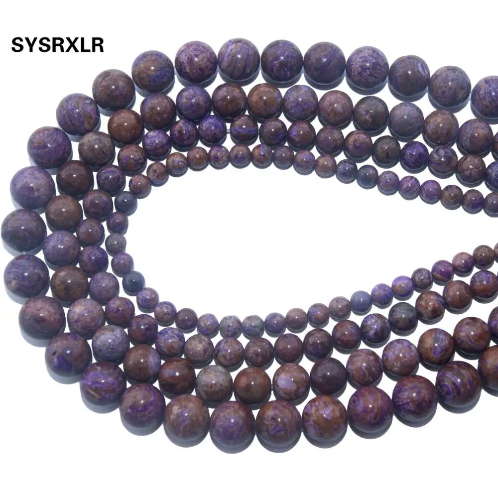 

Wholesale Natural Purple Strip Stone Round Loose Beads For Jewelry Making DIY Bracelet Necklace Material 6 8 10 12 MM Strand