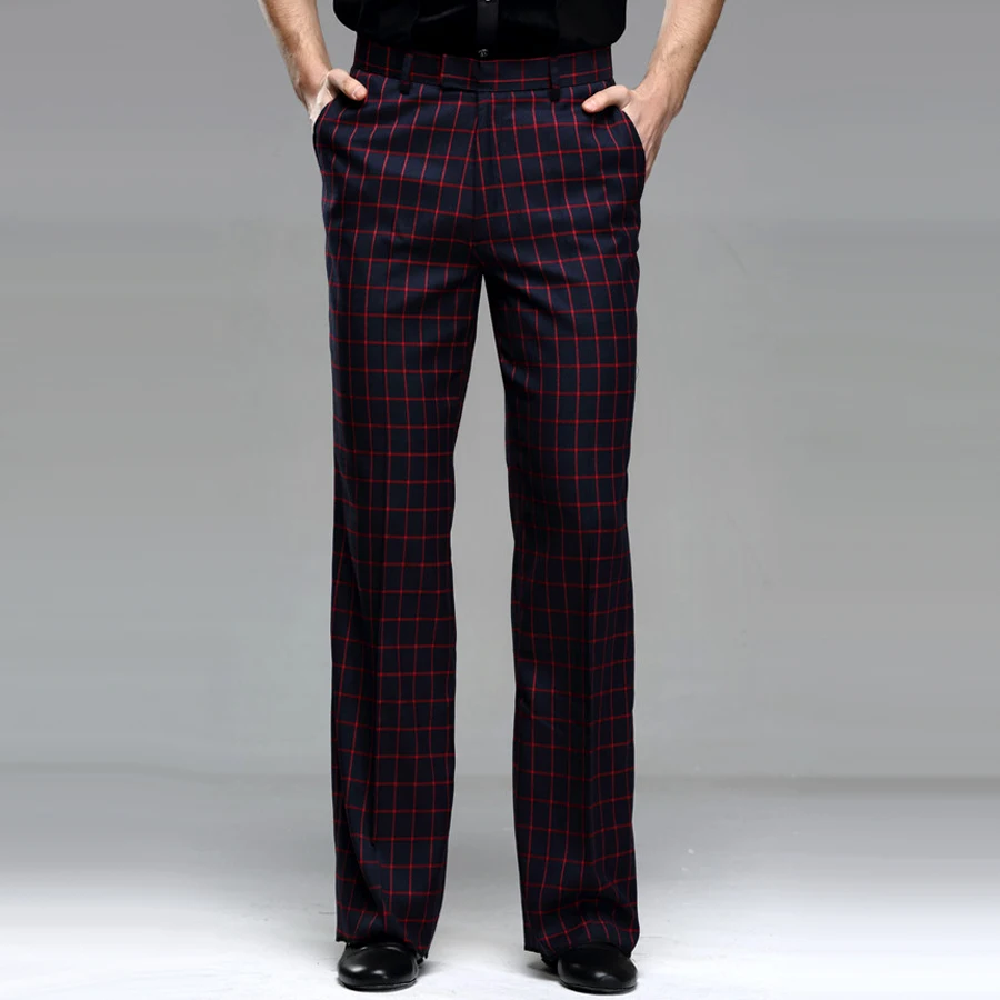 Новое поступление Мужские штаны для латинских танцев британский стиль сетка