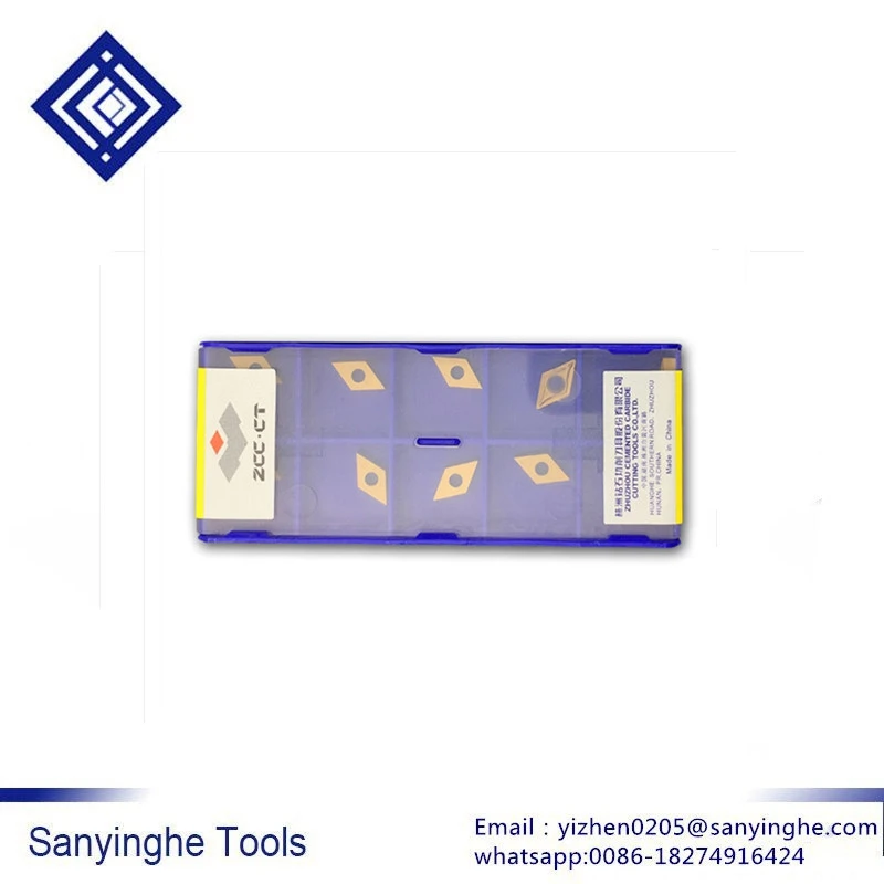 

DCMT070204-EM YBG205 turning lathe blade for turning tool for CNC machine cutter blade (40pcs)