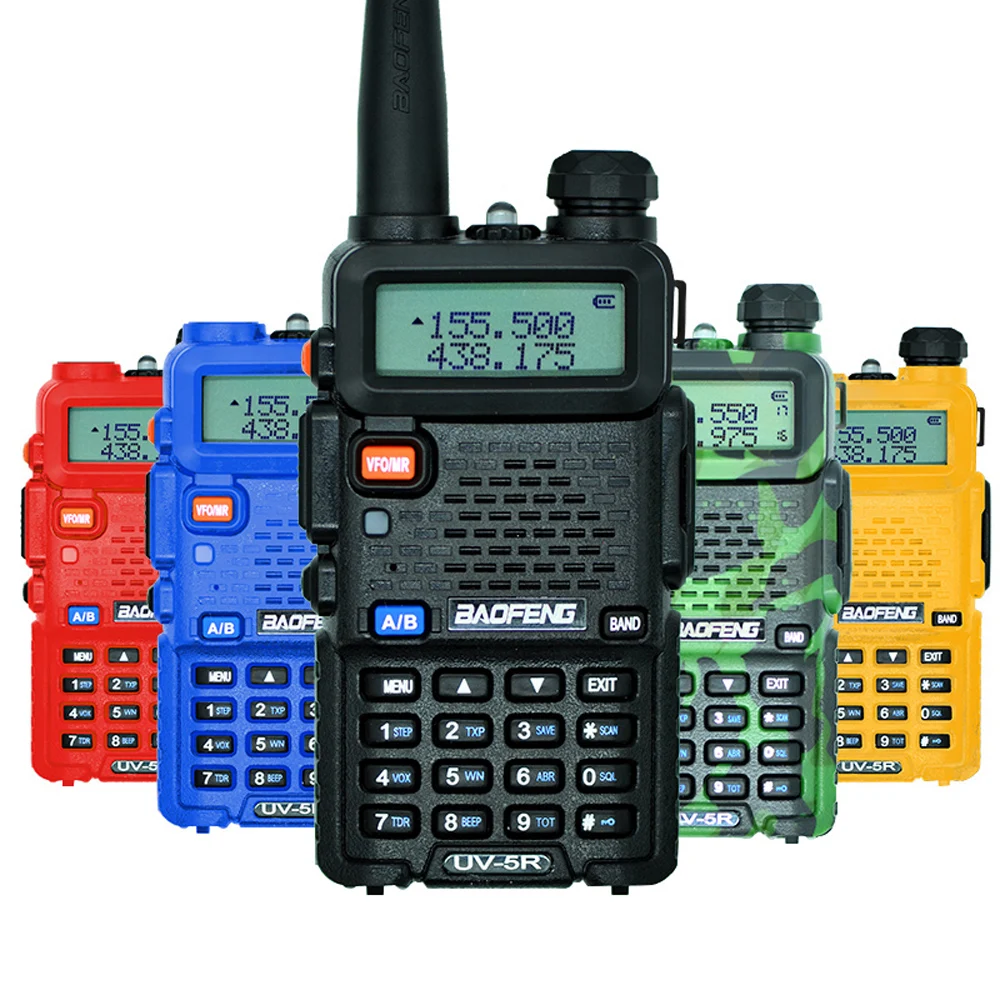 Baofeng UV-5R Walkie Talkie 10 км двусторонней радиосвязи УФ 5R радио ФИО Comunicador радиостанции 128CH УКВ Dual-band полиции сканер