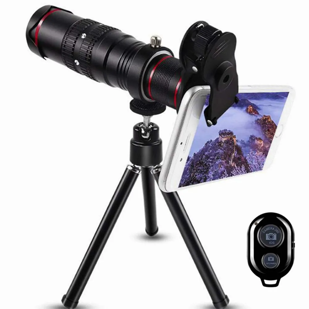 HD телескоп для мобильного телефона 4K 22x зум телеобъектив внешний смартфон