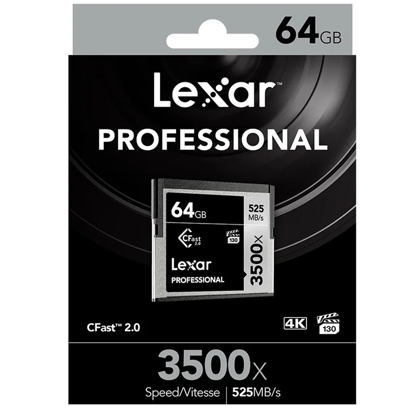 Оригинальная карта памяти Lexar 3500X CF 525 128 64 ГБ 256 512 CFast 2 0 профессиональная камера