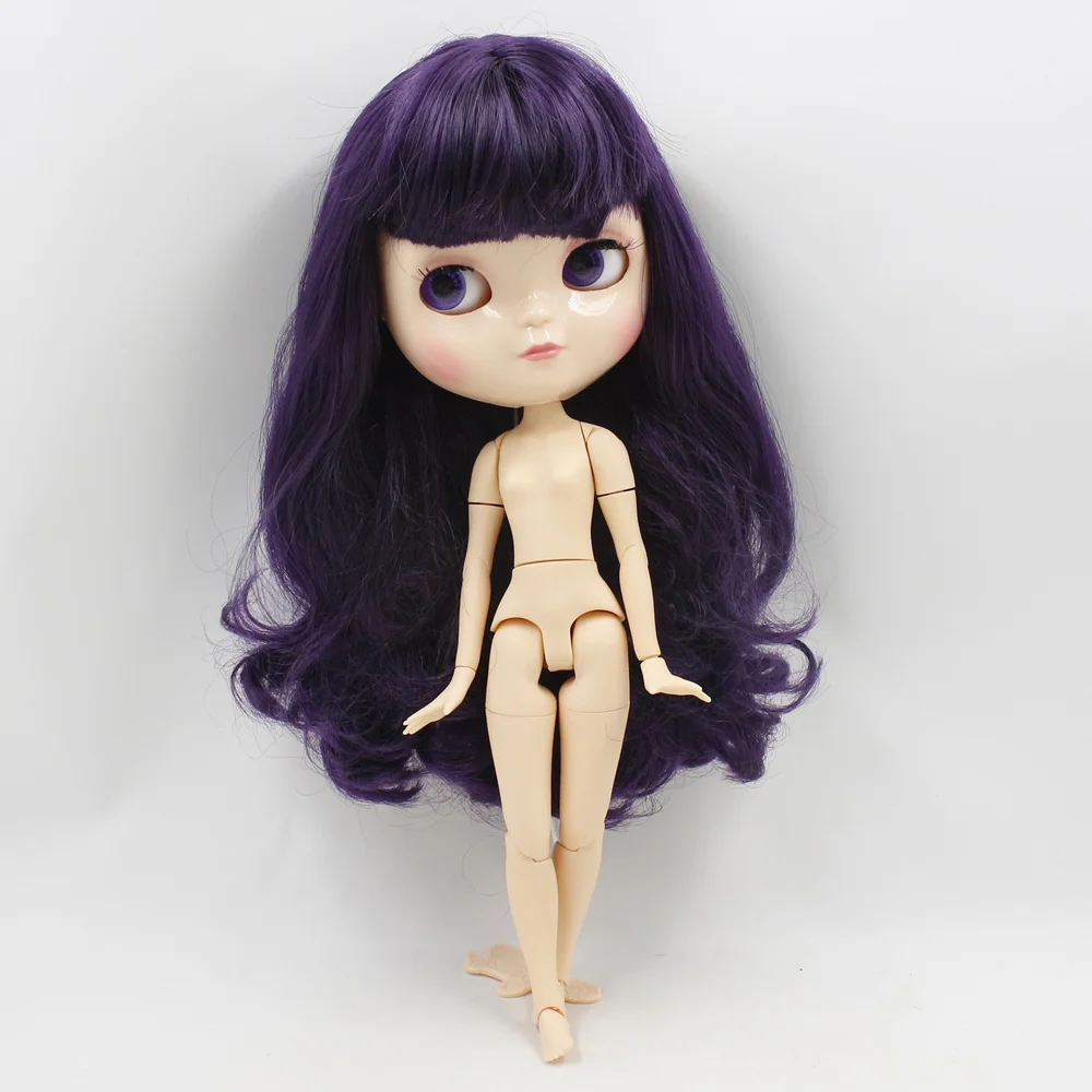 Кукла blyth icy licca body 230BL169 новый таинственный фиолетовый модный шарнир для волос 1/6 30