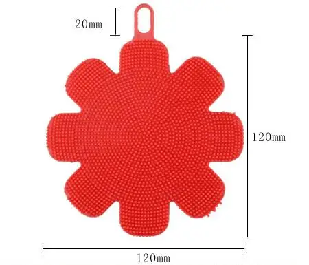 

New Food Grade Silicone Dishwashing Sponge Brush Antibacterial Kitchen Cleaning Pad brushes