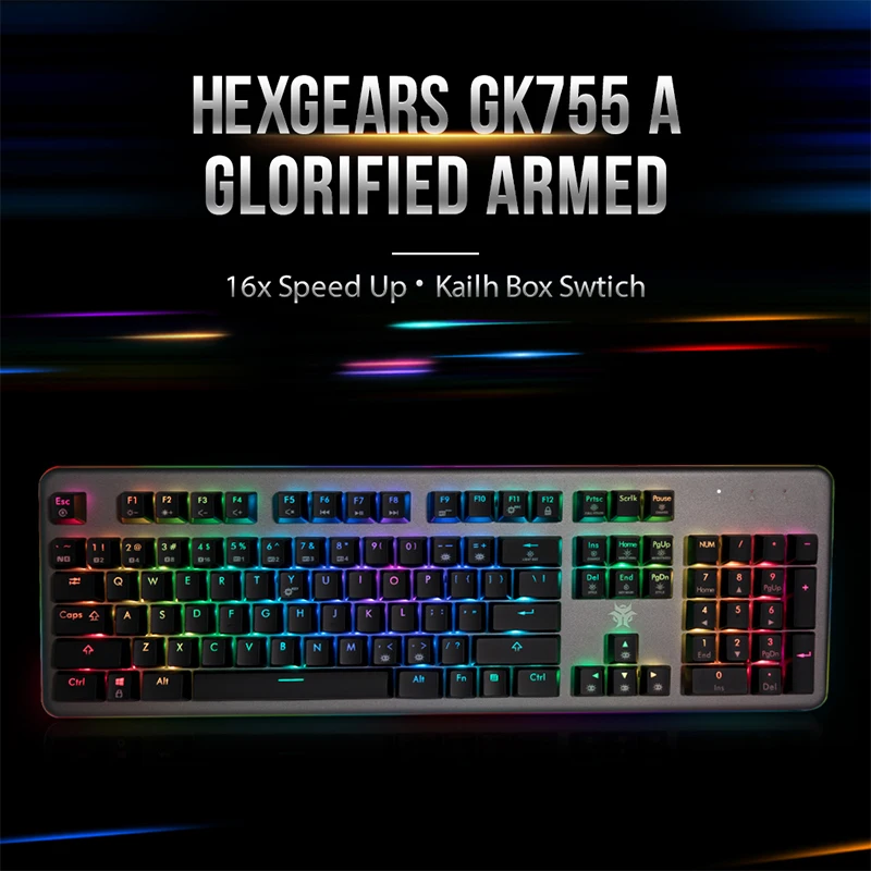 Шестигранные GK755 A 104 ключ коробка переключатель механическая клавиатура
