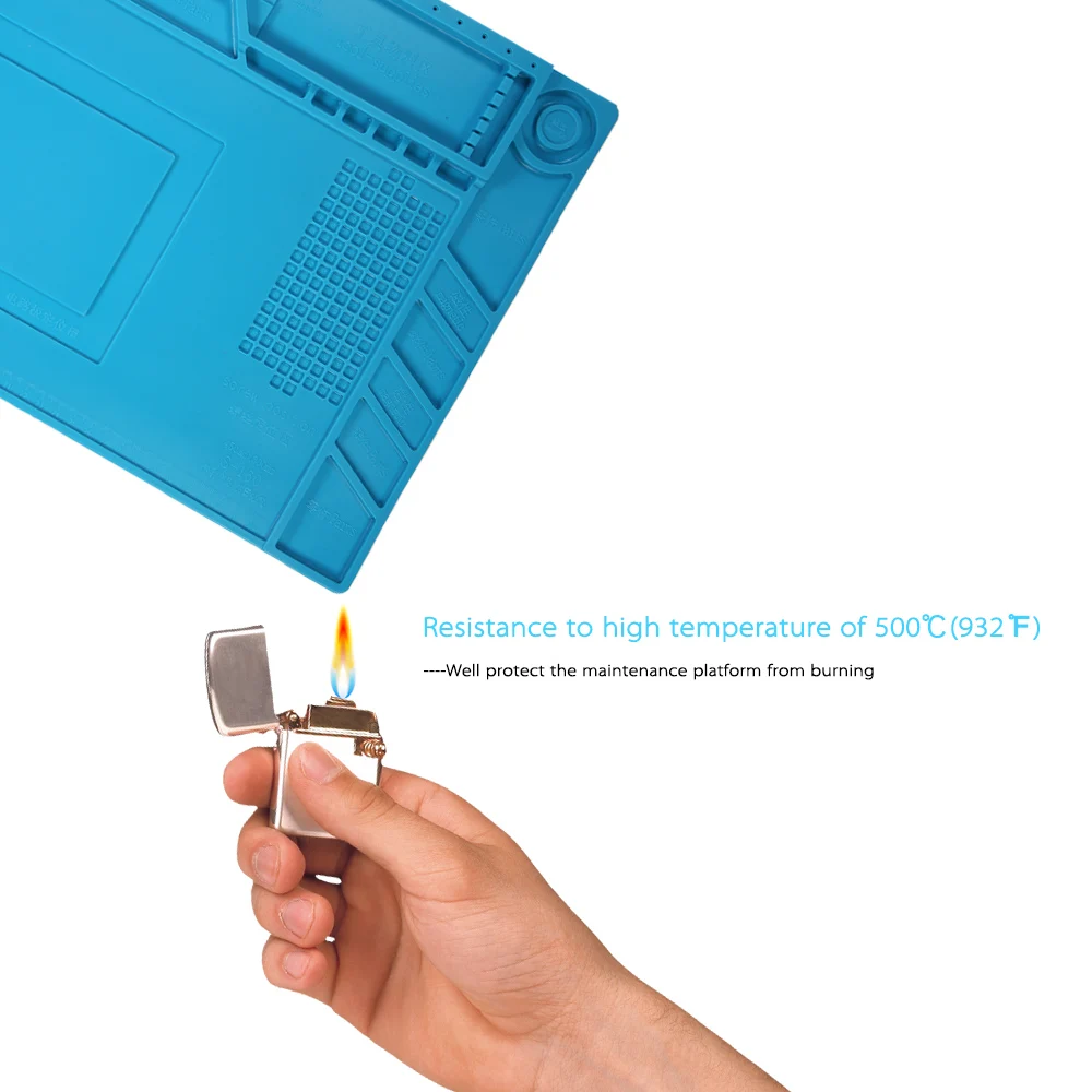 

welding Magnetic Heat Insulation Silicone Pad for BGA Soldering Repair Solder Station Mat High Temperature Maintenance Platform