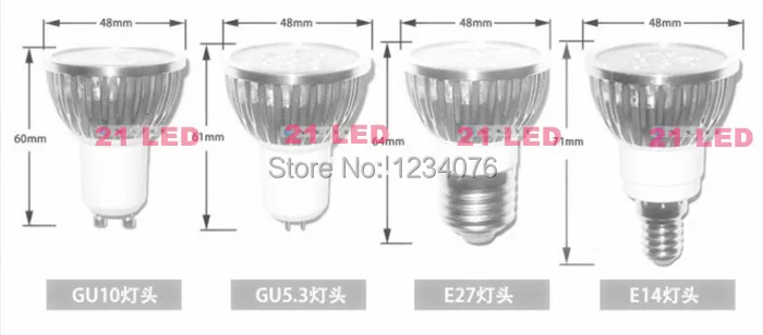 10 шт. CREE Светодиодные лампы E14/GU10/E27/MR16 AC85-265V3 * 3 Вт 9 светодиодные прожектор