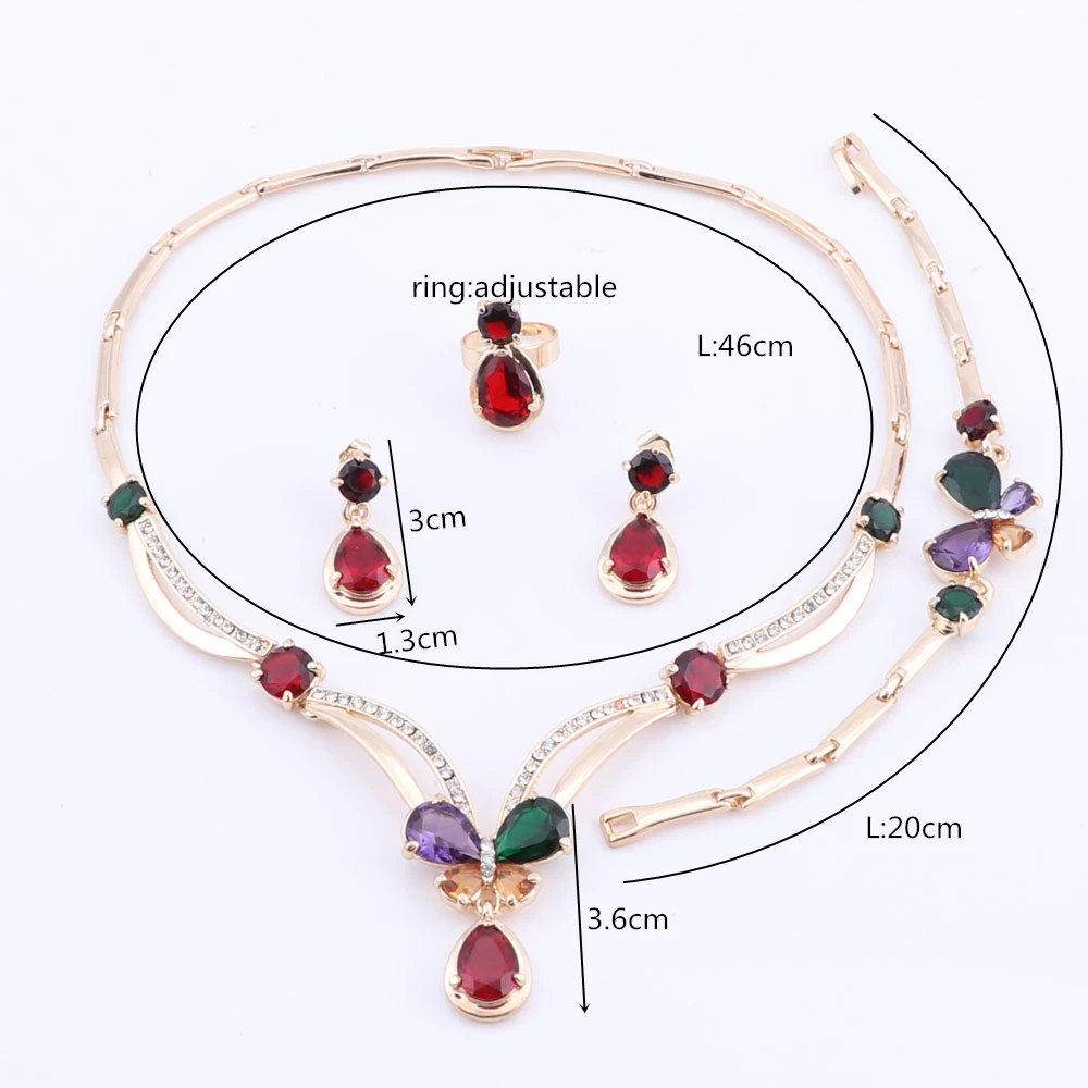 Модные большие нигерийские Свадебные комплекты ювелирных изделий с