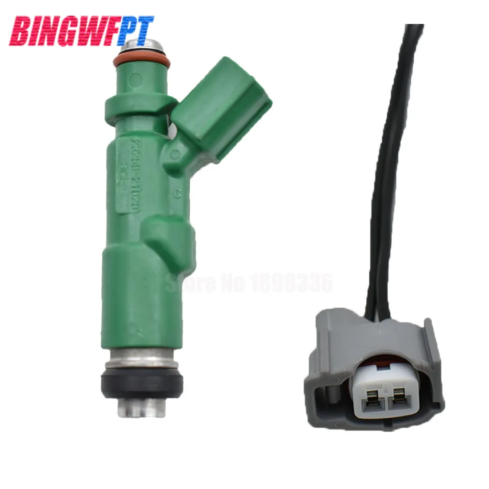 

4 шт./лот топливный инжектор + провода для Toyota Prius Echo Scion xA xB 1.5L 23250-21020 2325021020 23209-21020 2320921020
