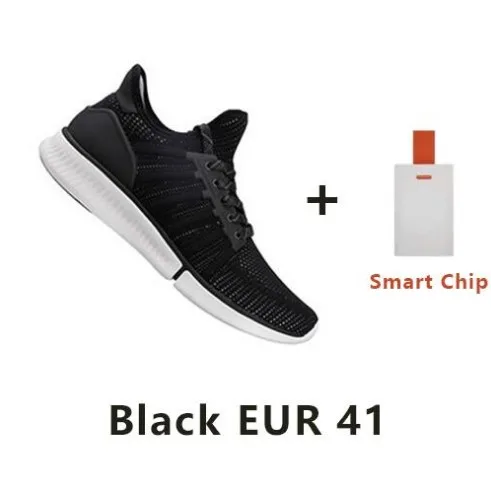 Men Black EU 41 Xiaomi Mijia смарт чип обувь модный дизайн сменный водонепроницаемый IP67 приложение контроль спортивная обувь с чипом Прямая поставка - Цвет: Men Black EU 41