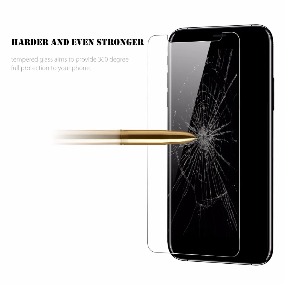 1000 шт./лот 2.5d 0 26 мм 9H Премиум Закаленное стекло Защитная пленка для iPhone X через
