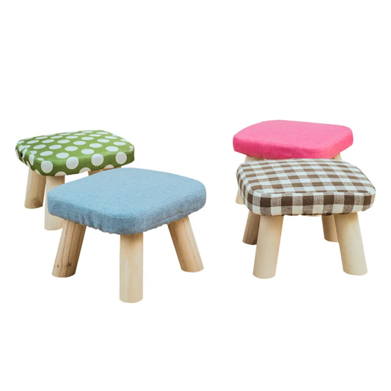 Простой деревянный стул модные квадратные стулья для гостиной чайного столика