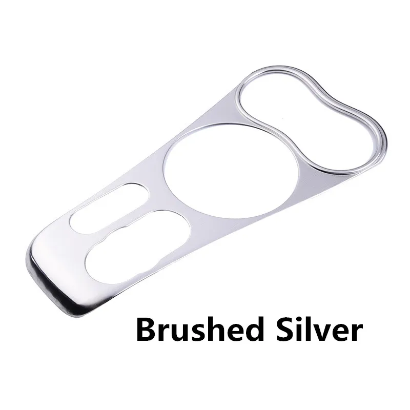 Brushed Silver Автомобильная накладка на крышку панели КПП центральной консоли формовочная отделка для Mini Countryman F60 аксессуары для интерьера - Название цвета: Brushed Silver