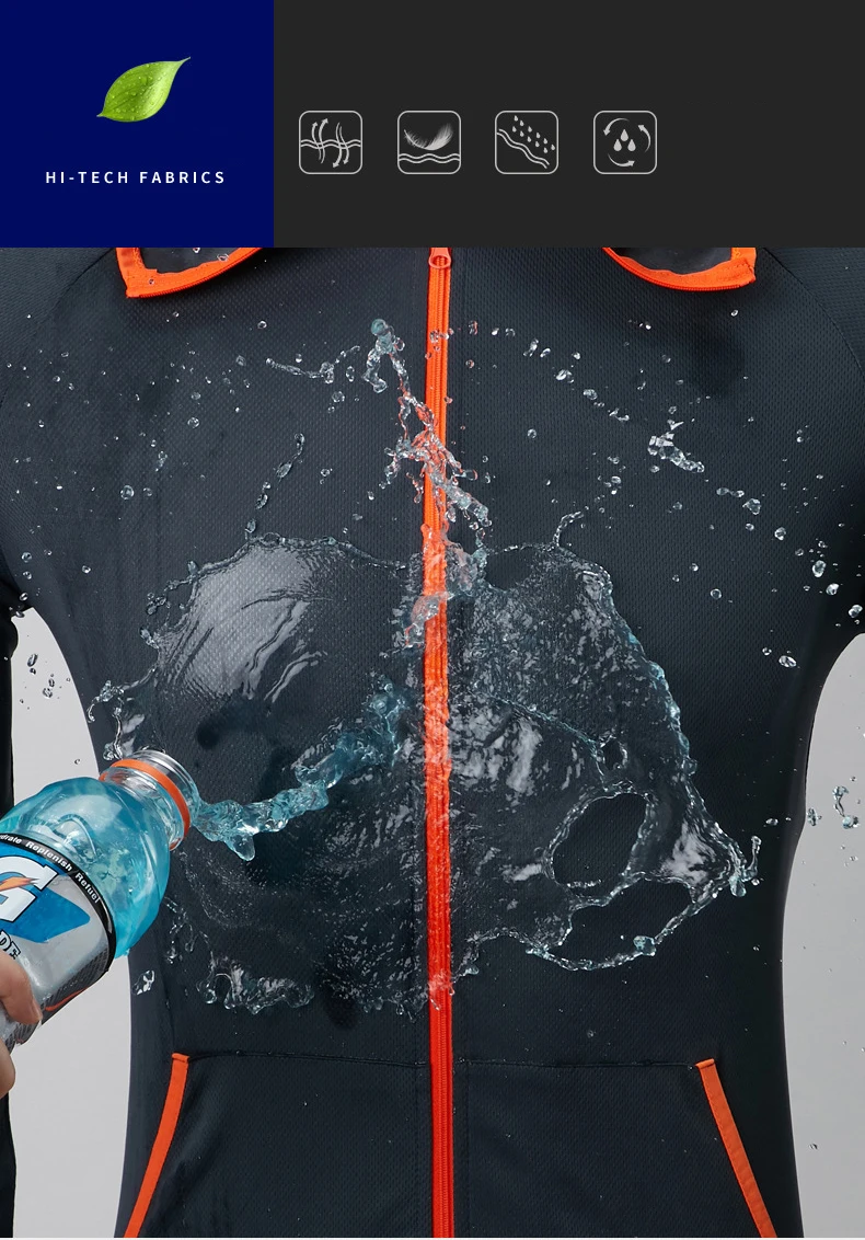 Refire gear летняя водонепроницаемая куртка с капюшоном мужская быстросохнущая легкая кожаная куртка Повседневная тонкая дышащая шелковая верхняя одежда
