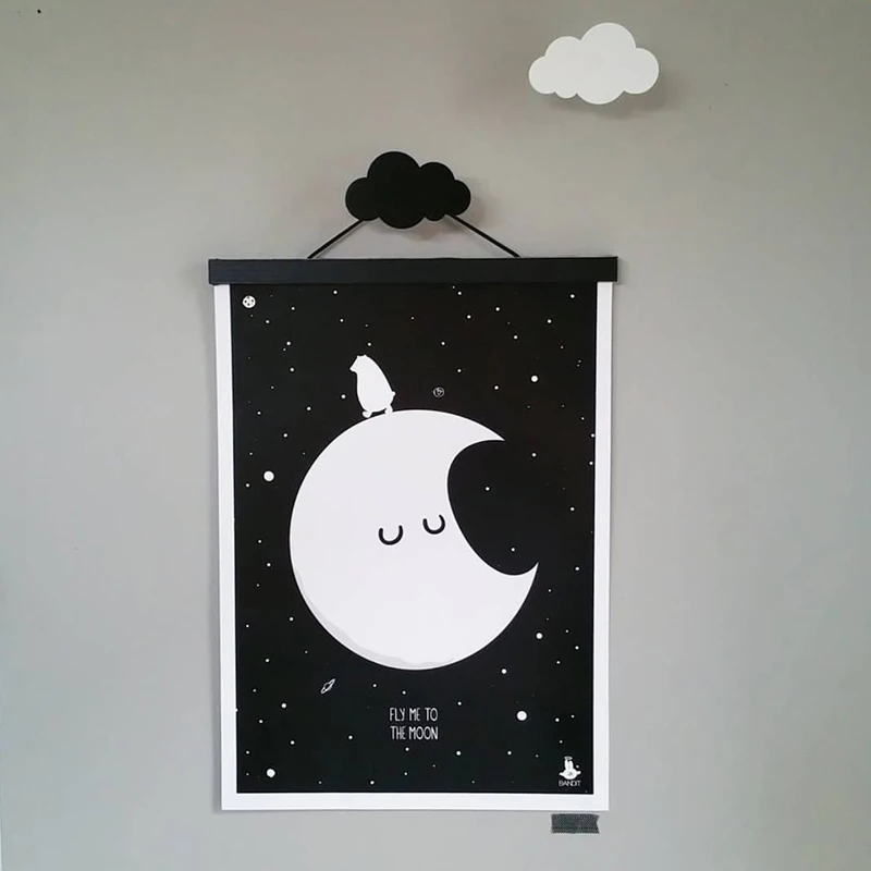 QuickDone INS Лидер продаж деревянное небольшое облако подвесная стойка детская